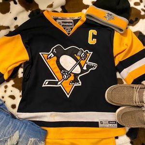 ✨Reebok NHL Pittsburgh Penguins Crosby Jersey!🖤